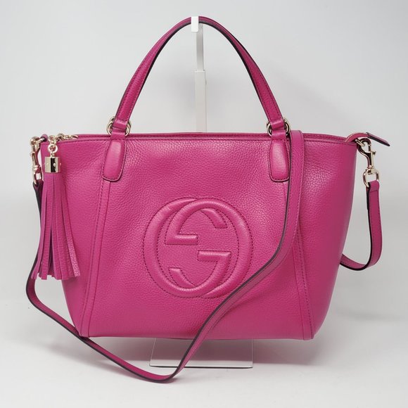 100% Auth GUCCI Soho Calfskin Crossbody Bag - Picture 2 of 13